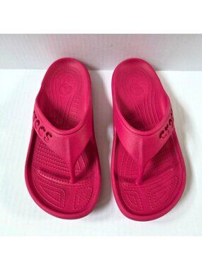 Crocs Sandals Womens 10 Pink Baya Flip Flops Thong Beach Lightweight